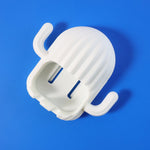 Bathroom toothbrush organizer with self-adhesive wall mount