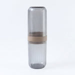 Reusable portable folding cup for travel oral care