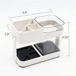 Bathroom accessories toothbrush holder showing size details