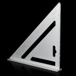 The BoltForce Rafter Square demonstrating roof pitch measurement capabilities.