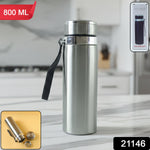 Insulated water bottle with double wall construction
