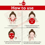 Facial mask brightening and moisturizing skin with Vitamin C