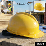 B-grade Yellow Safety Helmet  Industrial Protective Hard Hat (1 Pc)