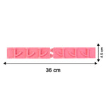 Dimension chart for foldable rotating 6 hook wall-mounted rack
