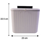 Size diagram of 25x22 cm compact kitchen dustbin
