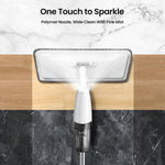 Floor cleaning spray mop with microfiber pad for quick home cleaning