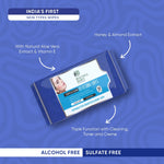 Front view of the 25-count pack of Beautiful Basics Facial Wet Wipes.