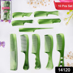 Multipurpose hair comb set with assorted plastic combs for styling and grooming