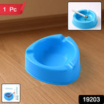 Oblivion heavy-duty plastic ashtray showing robust design in blue color