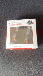 Dashboard mobile phone stand with hidden parking number plate display
