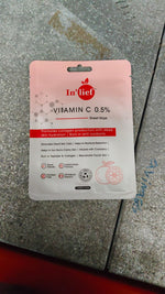 Promotional image of In'lief Vitamin C Facial Sheet Mask enhancing skin glow