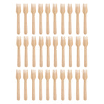 Close-up of smooth, splinter-free tines on 160mm wooden fork