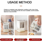 Detailed components of yogurt maker including lid, container, and strainer basket.