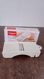 Dry fruit slicer by Liger featuring sharp stainless steel blade for kitchen