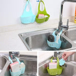 Drainage basket for kitchen and bathroom essentials, shown in use.