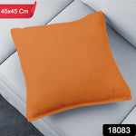 Close-up of a soft brown 45x45 CM pillow cover with subtle texture.