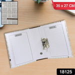Front view of the Lever Arch File Organizer with its sturdy spring mechanism.