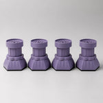 Furniture leg levelers with easy twist adjustment for wobble fixing