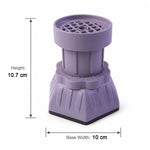 Size guide for adjustable furniture leg pads