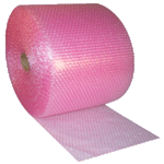Antistatic bubble wrap roll, perfect for safely packaging electronics and sensitive components.