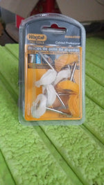 Assorted polishing buffing pads with different textures for varied finishes.