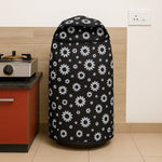 LPG cylinder covered with waterproof floral print cover 60x53 cm