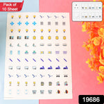 Display of Smart Switch Icon Sticker Sheets with multiple appliance icons for easy labeling