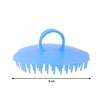 Ergonomic grip silicone scalp scrubber tool for easy handling