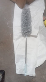 Compact storage solution for the extendable microfiber duster.