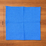 Microfiber cleaning cloths laid out for display
