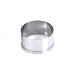 The complete stainless steel cookie cutter set displaying all four distinct shapes.