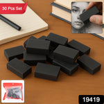 Collectible fancy eraser set with colorful mix designs