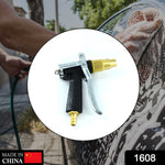 Ergonomic gold-plated trigger spray gun for efficient water control.