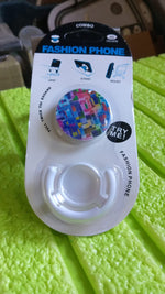 Lifestyle image showing the stylish mobile phone holder in everyday use.
