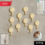 Close-up of utility hooks holding keys and cables securely