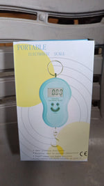 Digital weighing scale with a keychain, perfect for on-the-go accuracy.