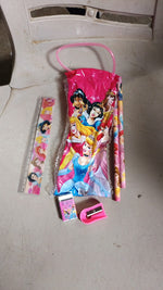 Assorted stationery items including the Cartoon Wooden Pencil Set for kids' creative projects.