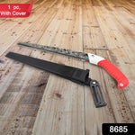 Close-up of the high carbon steel blade of the Hand Pruning Saw.