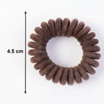 Coil style stretchable telephone wire hair band