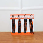 Various black hair bobby pins for everyday hairstyling