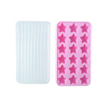 decorative star-shaped ice cube tray for drinks