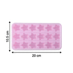 reusable star-shaped ice cube mold for freezer use