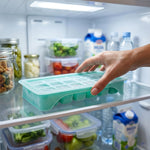 Easy-release freezer ice tray with cover for efficient freezing