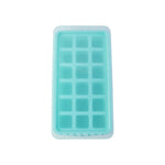Reusable ice cube tray with lid for freezer convenience