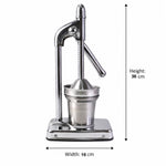 Heavy duty hand juicer press for citrus fruits