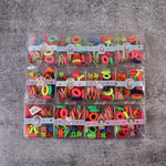 Complete kids hair accessories kit with elastic bands, rubber bands, and decorative clips.