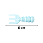 Size reference showing compact mini decorative hair clips