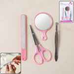 4 in 1 manicure kit with nail scissors and files