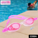 0399a Swimming Goggles With Adjustable Clear Vision Anti-fog Waterproof Swimming Goggles