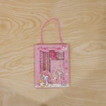 Unicorn theme school stationery set